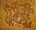 "Precolombian", 1961, cement and acrylics over wood, CCTS