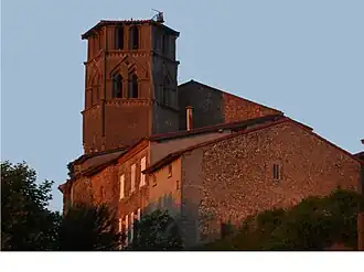 The church in Saint-Ybars