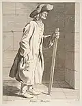 An elderly mason