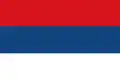 Red-blue-white tricolour used in the 19th century and early 20th century