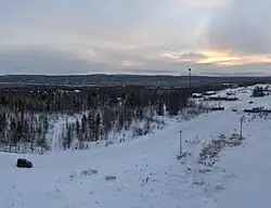 View of Verkhnetulomsky. November 2015