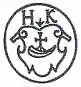 Small drawing of a seal with a family crest and initials