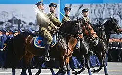 Historical Cavalry units during the parade