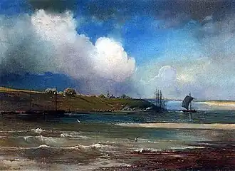 Alexey Savrasov. View of the Volga near Yuryevets. 1870s