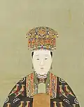In court dress