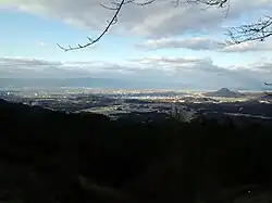 A panorama of Rittō, Shiga