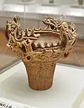 Deep flame-style pottery（ICP） kept at Kyoto University Museum