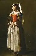 A Young Woman Dressed in Neapolitan Fashion, undated