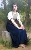 The Song of the Nightingale by William-Adolphe Bouguereau, 1895
