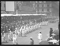 Photo of the Independence Day parade (September 16) in Mexico City at the Museo Archivo de la Fotografía (Museum of the Photographic Archive).