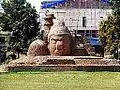 Brick Sculpture of Buddha