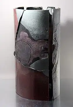 Community I., molten, laid, painted, cut and engraved glass, 60 x 41 x 31&nbsp;cm, 2012