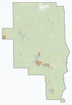 Red Earth Creek is located in M.D. of Opportunity