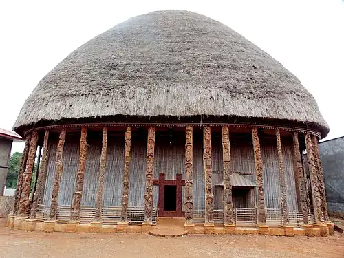 Traditional Bamileke architecture, the Bandjoun Great House