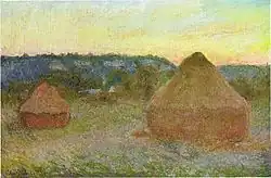 Grainstacks, end of day, Autumn, 1890–1891, Art Institute of Chicago