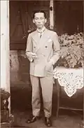 The former Emperor Duy Tân, pictured at his house in St-Denis, Réunion.