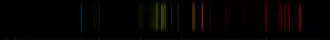 Color lines in a spectral range