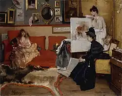 In the Studio, 1888