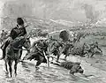 Russian and Romanian troops in retreat after a battle in Râmnicu Sărat, 1916