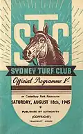 1945 STC Frederick Clissold Handicap front cover