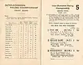 Racebook showing starters & conditions