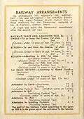 1953 VRC St Leger Stakes showing railway and admission charges