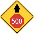 Stop sign ahead (Ontario) (1968)