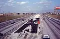 The Dan Ryan Branch undergoing construction, November 1968