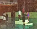 World Games I Ladies Artistic Skating medals podium, July 1981