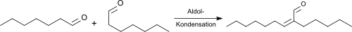 2-Pentyl-2-nonenal by self-condensation of heptanal