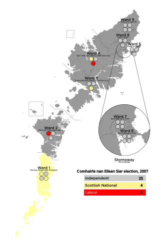 2007 results map