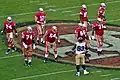 49ers offensive line sets up