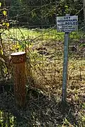 Piezometer P91.03 at the Gouhenans lindane deposit.