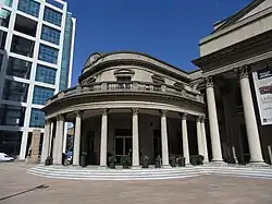 Columns of the facade
