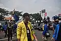 Head of BEM UI, Verrel Uziel, coordinating with other university students. Later becoming viral for his speeches.[238]
