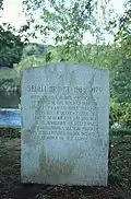 The memorial marker