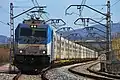 Freight train on the line