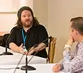 Ian Boldsworth (L) with co-host Barry Dodds (R) at QEDcon 2017