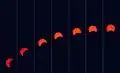 Eclipse progression from Tehran, Iran