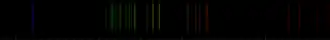Color lines in a spectral range
