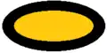 A two toned circular organisational symbol