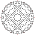 2{3}2{3}2{4}4, or , with 16 vertices, 96 edges, 256 faces, and 256 cells