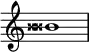 {
\omit Score.TimeSignature \relative c'' {
  \tweak Accidental.stencil #ly:text-interface::print \tweak Accidental.text \markup { \concat { \doublesharp \doublesharp }}beses1
} }