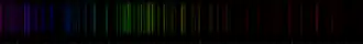 Color lines in a spectral range