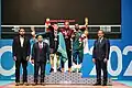 Men 73 kg medal ceremony