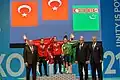 Women 49 kg medal ceremony