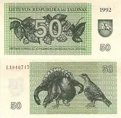 50 talonai