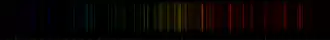 Color lines in a spectral range