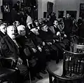 Rudi Weissenstein, the declaration of independence ceremony, 14 May 1948
