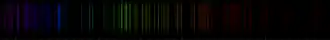 Color lines in a spectral range